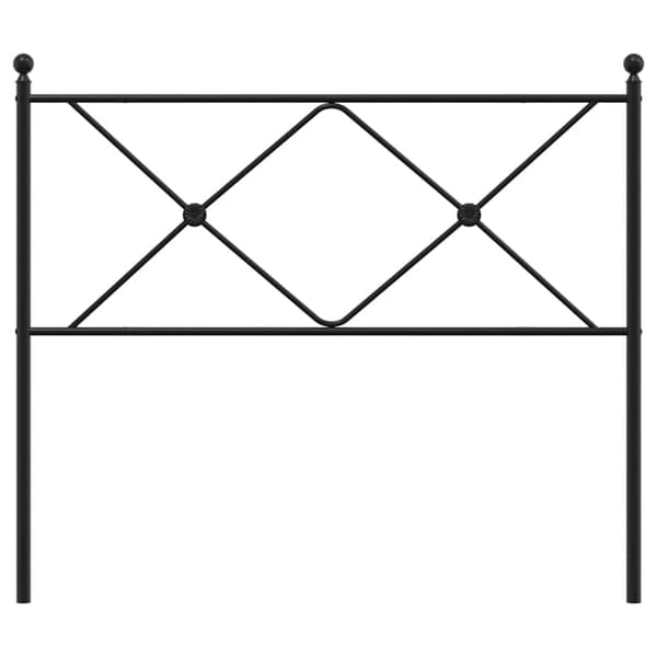 vidaXL metalsengegavl sort 107 cm