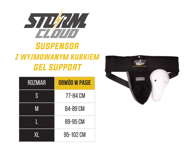StormCloud Suspensor irrotettavalla kupilla Geelituki M