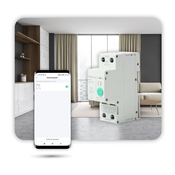 Zigbee Tuya 1-63A energimålingssikring