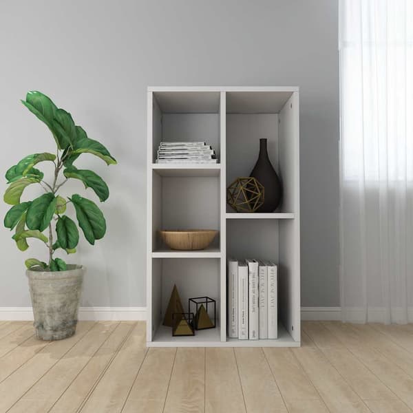 vidaXL reol/skab hvid 50x25x80 cm spånplade