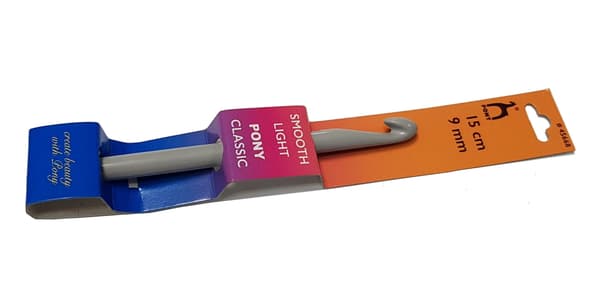 PONY plastik hæklenål 15 cm / 9 mm