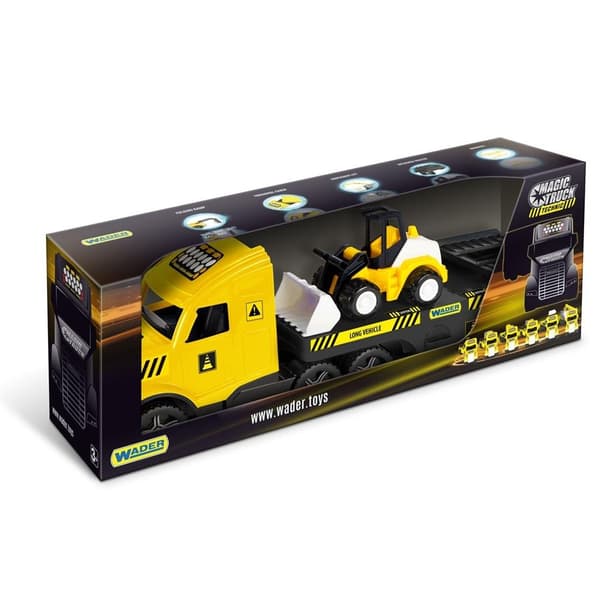 Magic Truck Technic bugseringslastbil med bulldozer
