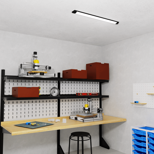 BATTEN musta 27 W LED-kattovalaisin