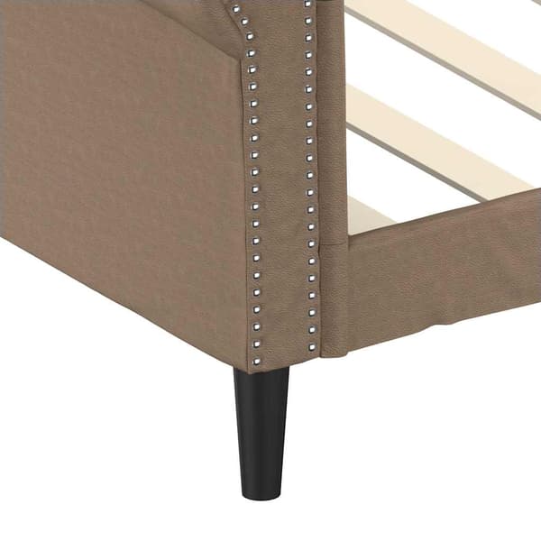 vidaXL Bäddsoffa Cappuccino 80x200 cm konstläder
