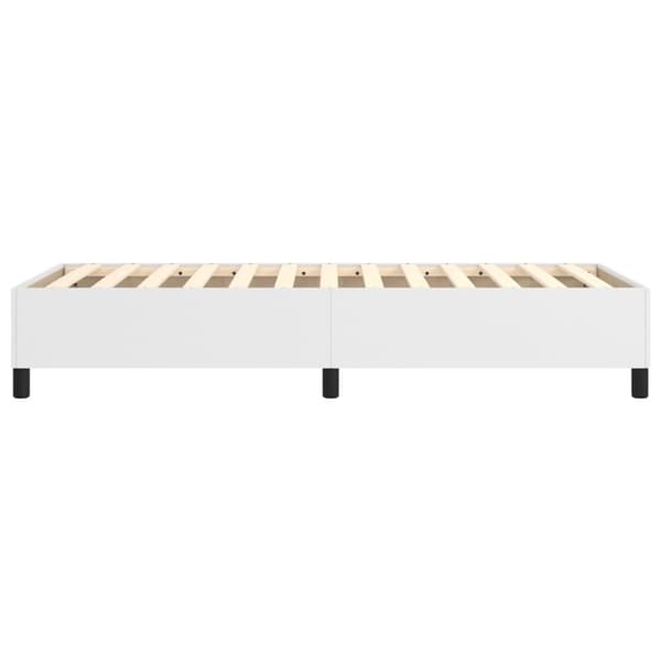vidaXL Sängram vit 100x200 cm konstläder