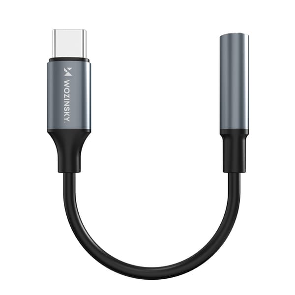 USB-C til 3,5 mm mini-jack adapter - sort