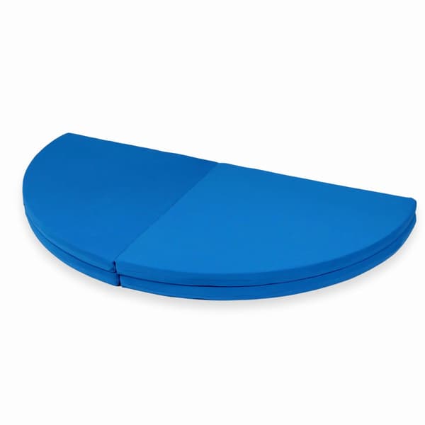 Legemåtte 160 cm til børn, rund, foldbar, blå