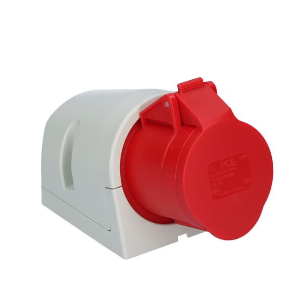 Fast stikkontakt 32A 400V 3P+Z IP44