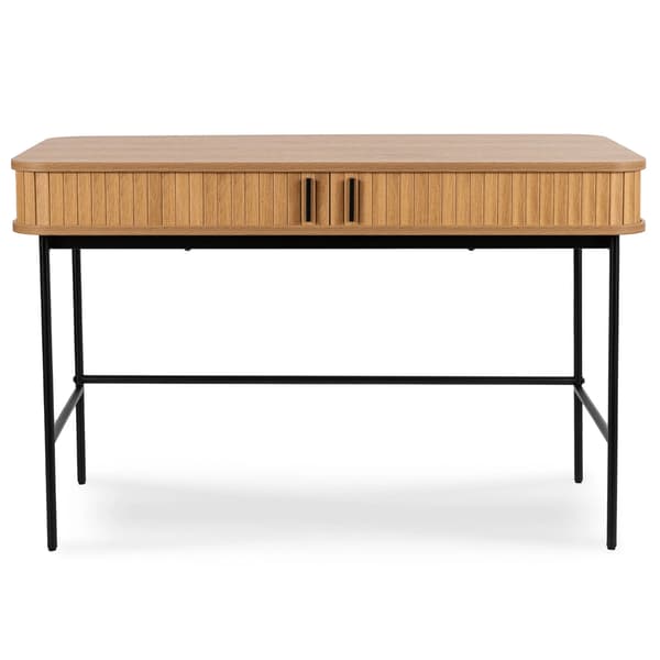 Trish udtrækbart skrivbord 120 cm mørkegrå moderne loft