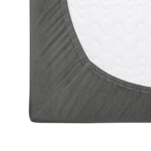 Stræklagen 200x220 elastisk JERSEY 100% BOMULD farve grå