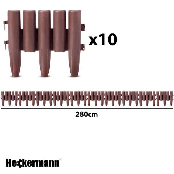 Heckermann H-280 Brun Havepalisade