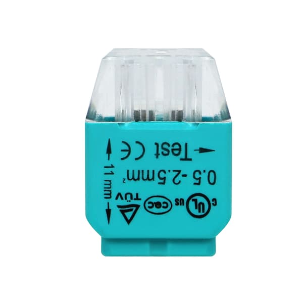 Snabbkoppling Push-in-ledningskoppling 4-trådig 0,75-2,5 mm2 10 st