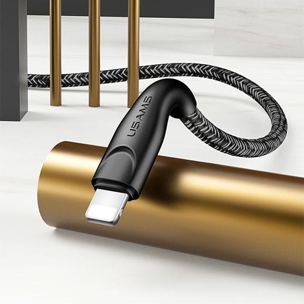 USAMS Punottu U41 USB-A - Lightning -kaapeli 3m 2A Punainen