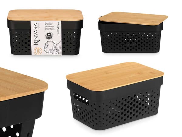 12 cm sort opbevaringskurv