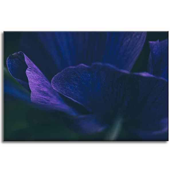 Lærredstryk Botanik Lilla kronblade 60x40