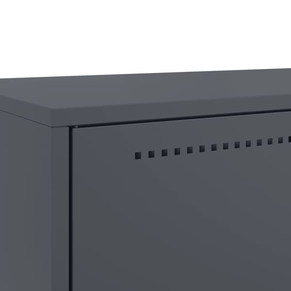 vidaXL skab antracit 68x39x111,5 cm stål