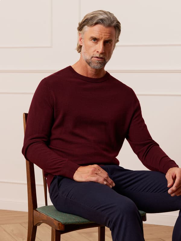 MAROON LAURBÆRSTRØJE XXL