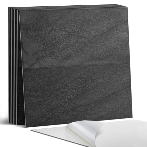 Nem montering af vinylflisesæt i mørke stenplader 9x30x30 cm