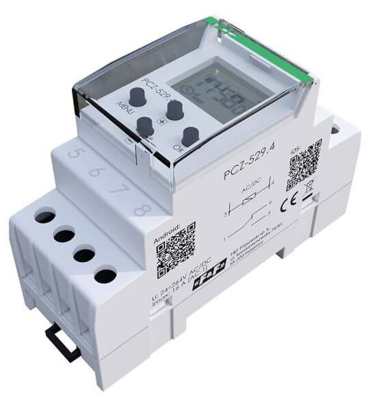Programmerbar årstimer PCZ-529.4, programmerbar via NFC AN