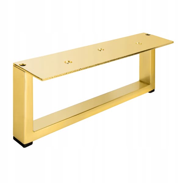 Møbelben, sengefod, guld, loft, industriel, 20x8,7 cm H87