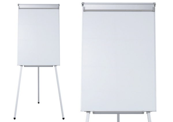Magnetisk multifunktionell blädderblockstativ whiteboard 70x100cm