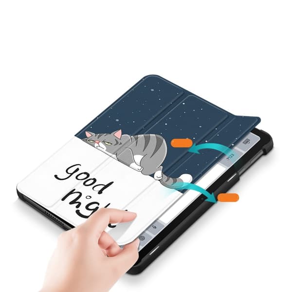 Fodral till Huawei MatePad SE 10.4 2022, Smartcase, sovande katt