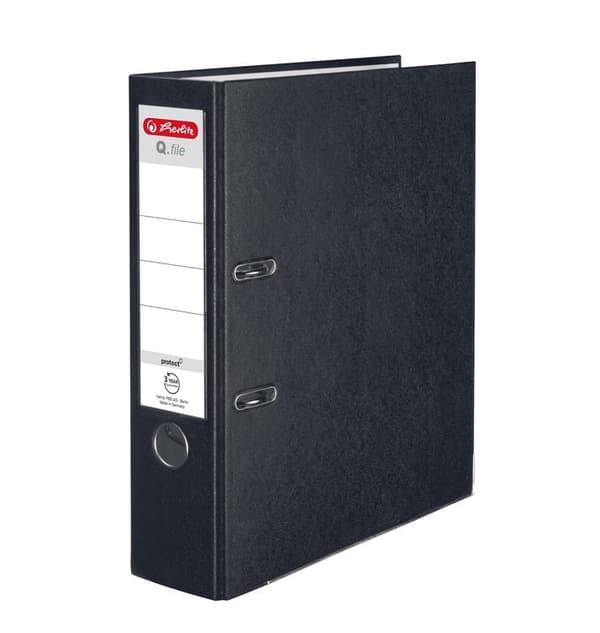 A4-bind 8 cm PP sort Q-mappe