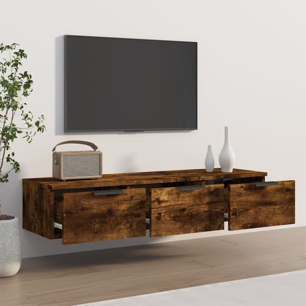 vidaXL vægskab røget eg 102x30x20 cm