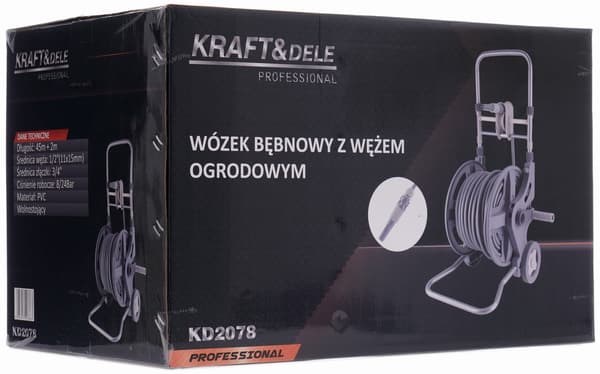 Puutarhakärryt letkulla 45m+2m 1/2" KD2078