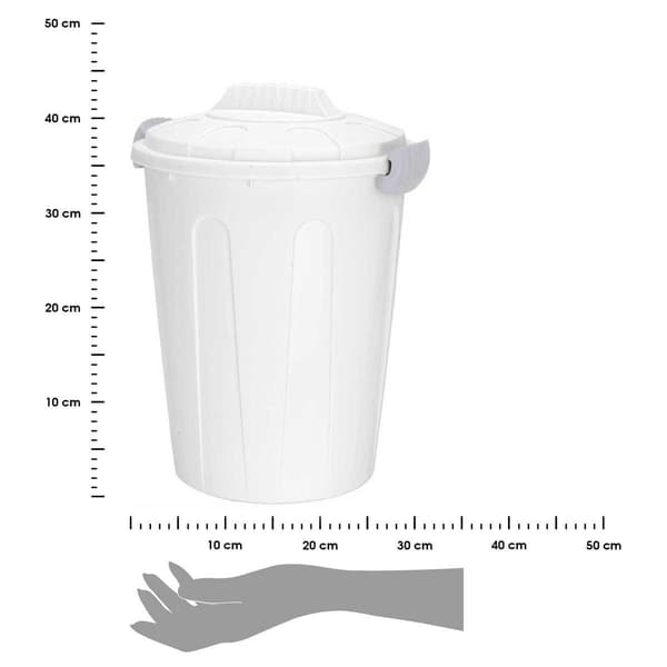 23L affaldsbeholder med låg