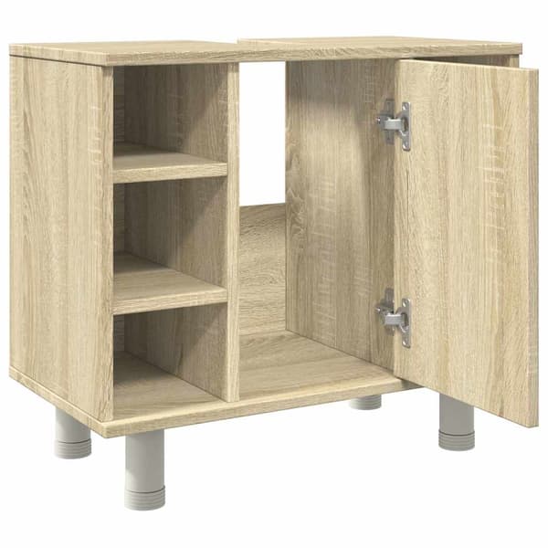 vidaXL badeværelsesskab Sonoma eg 60x32x53,5 cm spånplade
