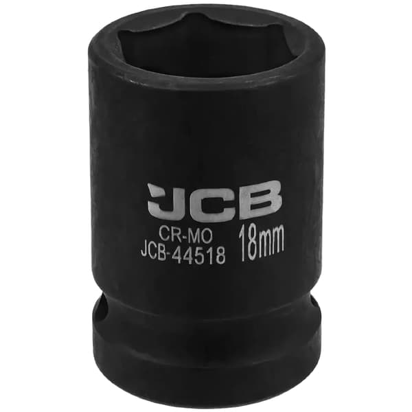 JCB Slagtopnøgle 1/2" 18 mm 6-punkts Cr-Mo topnøgle
