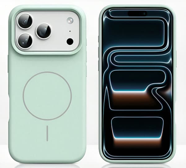 Silikonskal till iPhone 17 Pro Max - MagSafe-kompatibel, stötsäker, grön