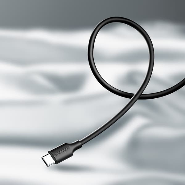 USB - USB-C Pikalataus 3.0 3A Sovitinkaapeli 0,25 m Musta
