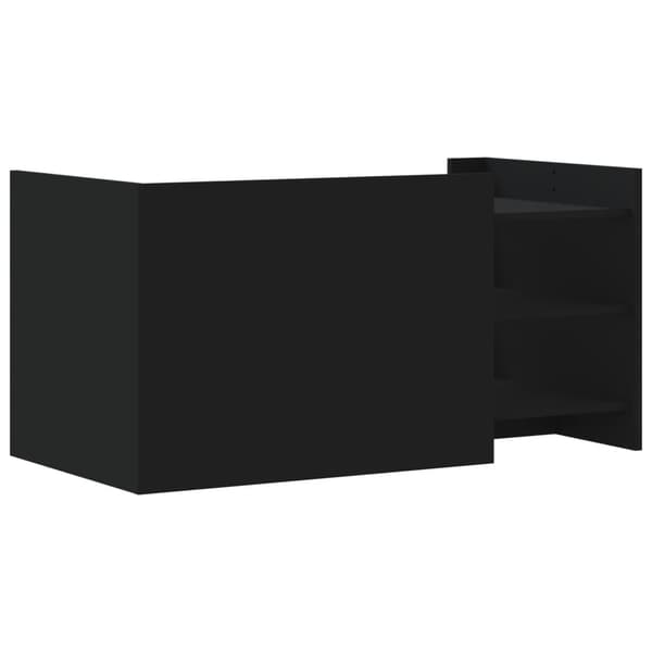 vidaXL sofabord, sort, 100x50x50 cm, træbaseret materiale