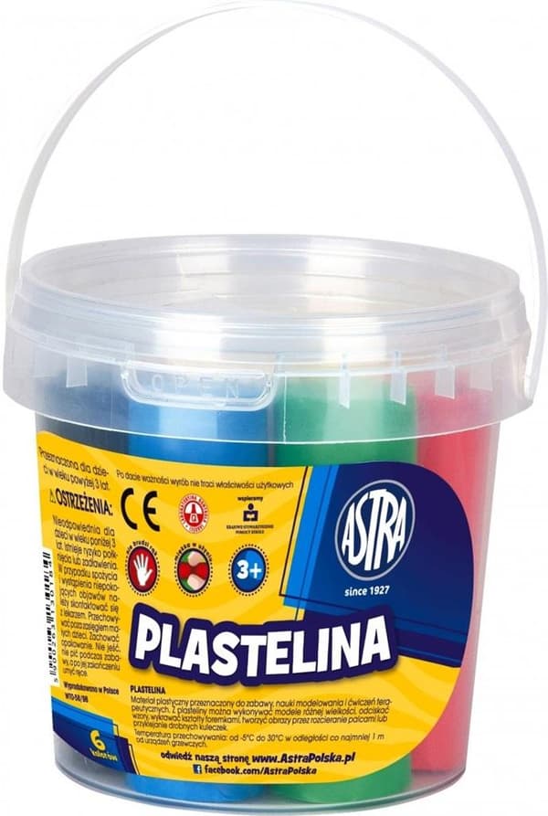 Spand i plastik, 6 farver ASTRA