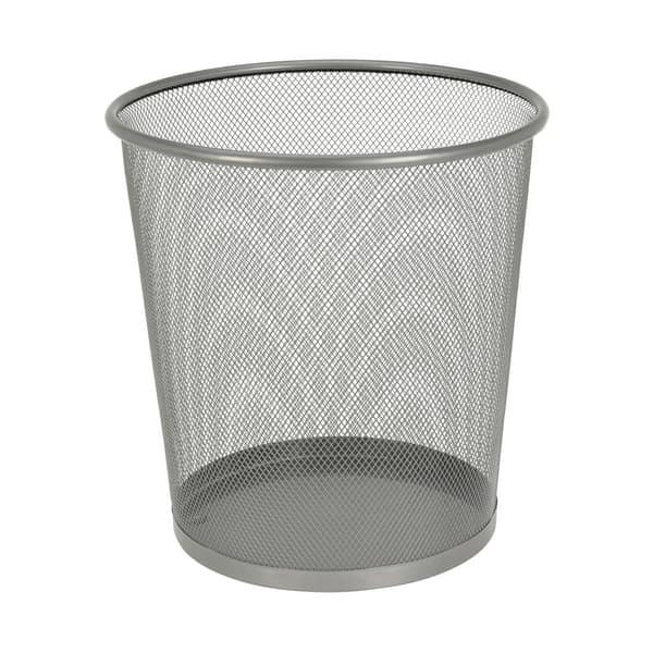 Metallavfallsbehållare silver 28 cm