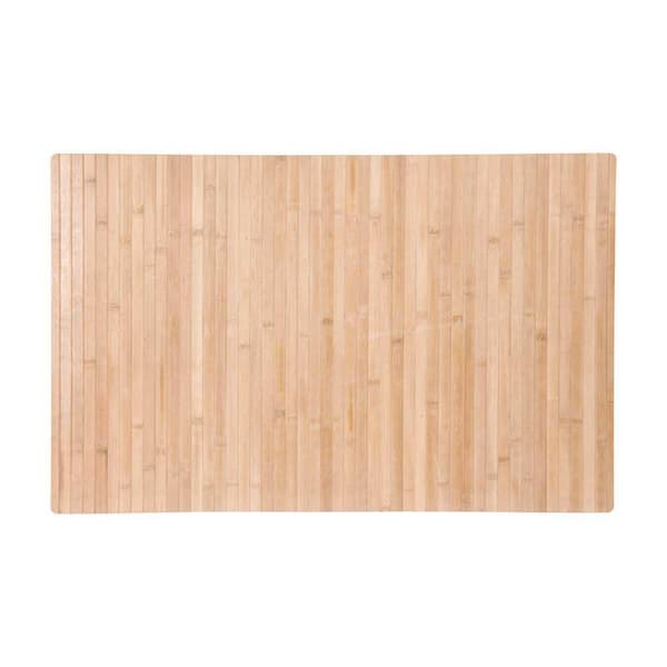 Bambuinen kylpyhuonematto, vaalea beige, 80 cm