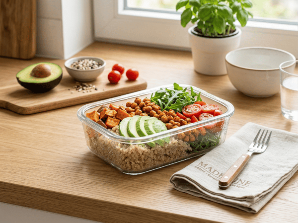 MADELINE REKTANGULÄR GLASMATBEHÅLLARE 370 ML