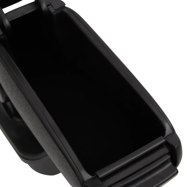 vidaXL bilarmlæn, sort, 14x35x(37-53) cm, ABS