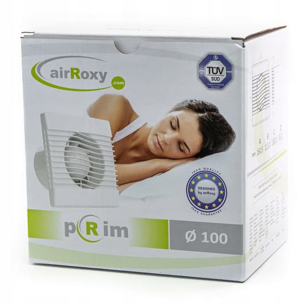 pRim 150 HS badeværelsesventilator med fugtighedssensor