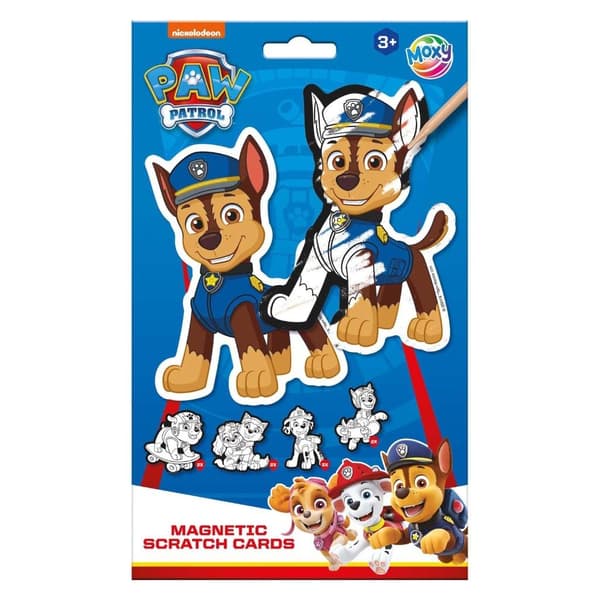 Paw Patrol kradsemagneter 10 stk + pind