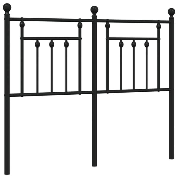 vidaXL metalsengegavl sort 120 cm