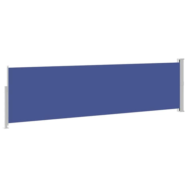 vidaXL Utfällbar sidomarkis för uteplats 140 x 500 cm blå