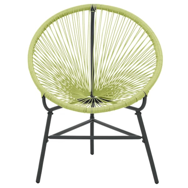 vidaXL Acapulco trädgårdsstol, polyrotting, grön