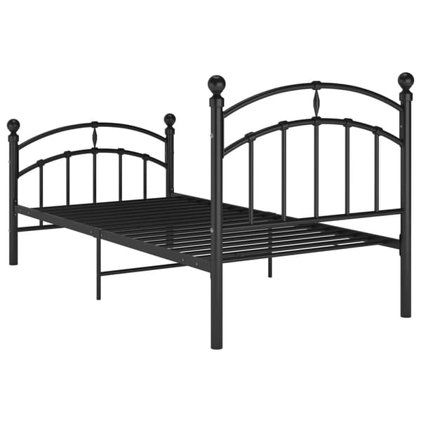 vidaXL sengestel sort metal 100 x 200 cm