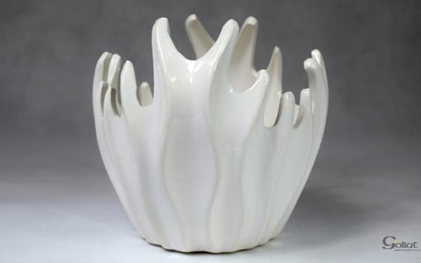 Dekorativ keramikvas rosa 15x15 cm