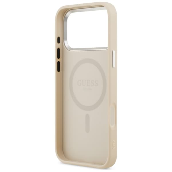 Guess Triangle Logo MagSafe-etui til iPhone 17 Pro Beige