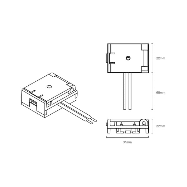 Strømstik til FiberFLEX 24VDC 48VDC PDSR-remskinner