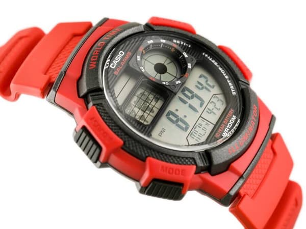 Herrklocka CASIO AE-1000W 4AV (zd073c) - VÄRLDSTID + LÅDA